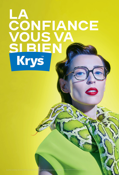 Krys - campagne de communication nationale intitulée "La confiance vous va si bien"
