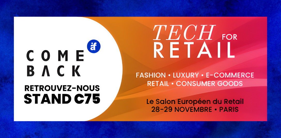 ComeBack sera présent au salon Tech For Retail les 28 et 29 novembre 2023.