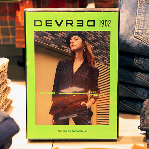 PLV in store pour Devred 1902 - agence ComeBak