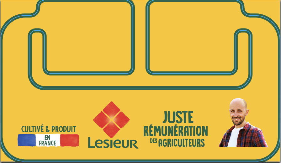 Etiquette Lesieur (groupe Avril) réalisée par ComeBack