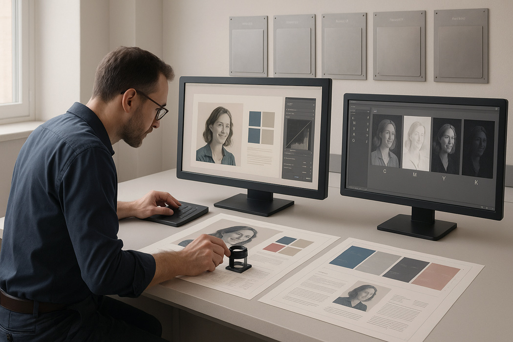 Les studios graphiques ComeBack, basés à Paris et à Lyon, proposent un service de photogravure professionnel pour préparer vos fichiers prépresse avec rigueur.