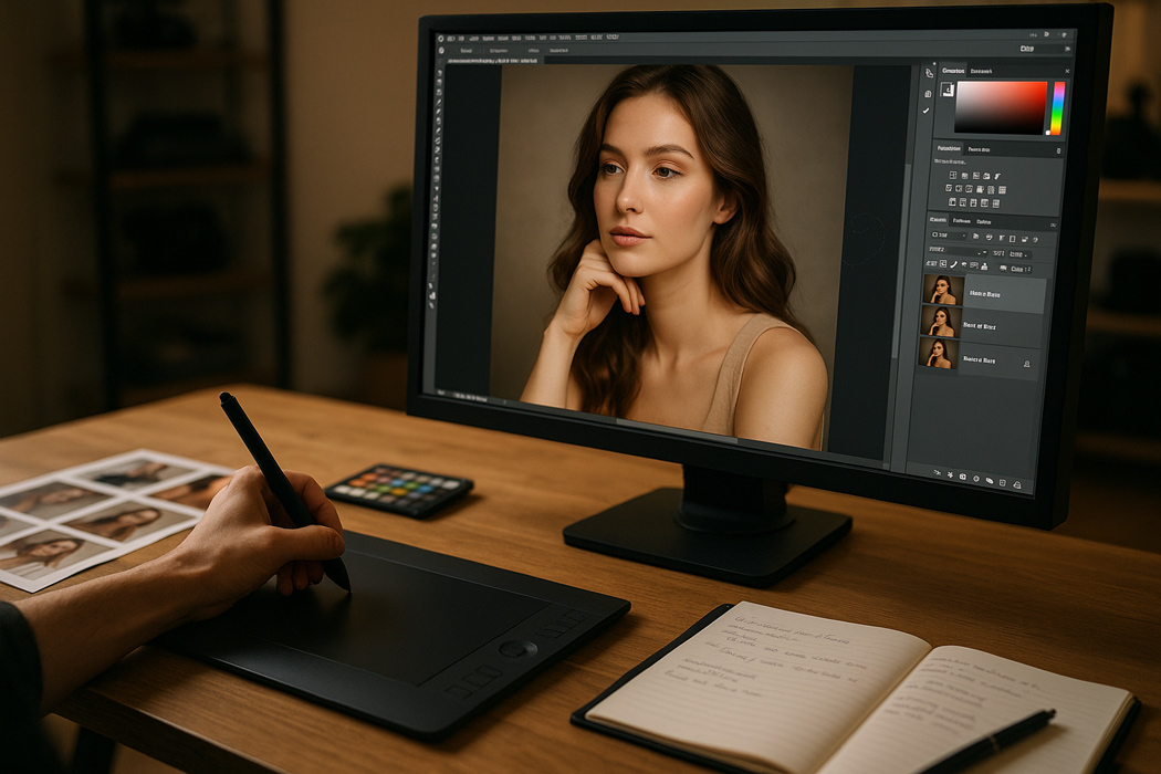 Le service retouche photo professionnelle de l'agence ComeBack sublime vos images.