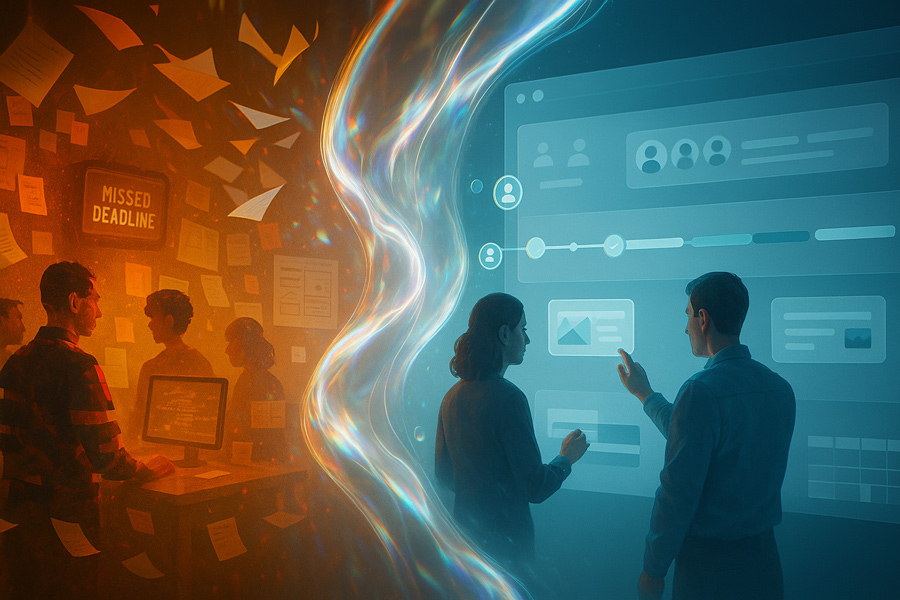 L'outil Afluo® apporte un workflow créatif clair et structuré.