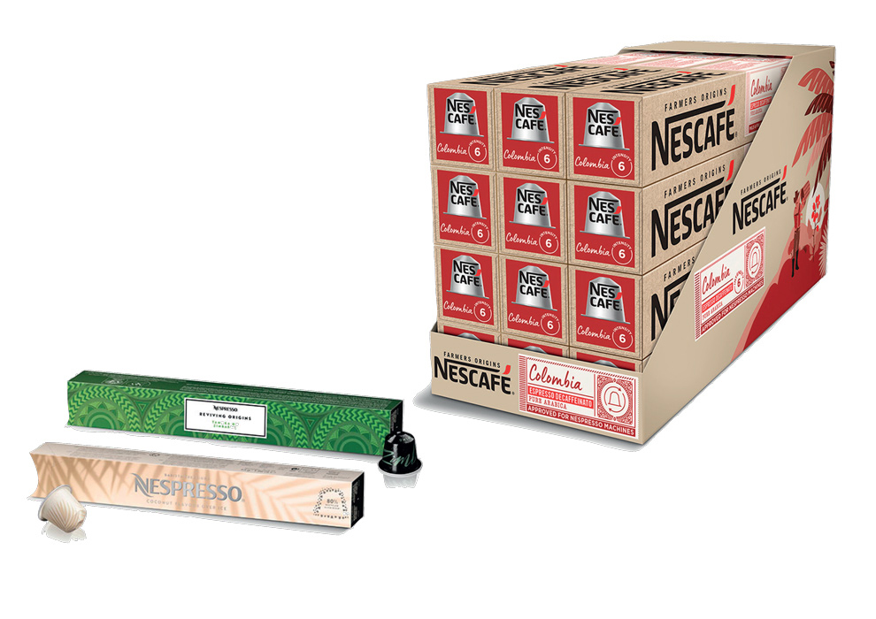 Exemple de réalisation de packaging pour Nespresso - agence ComeBack