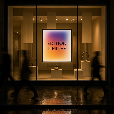 Pour mettre en avant vos produits en devanture de magasin, ComeBack vous propose la création et la fabrication de PLV suspendues ou au sol, la fabrication de toiles vitrines, toiles tendues, toiles lumineuses, signalétique…